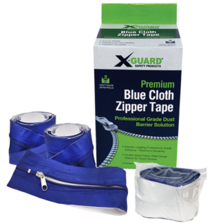 X-Guard, Zipper Tape, Blue Cloth, 2.75" X 7', 2 Per Pack
