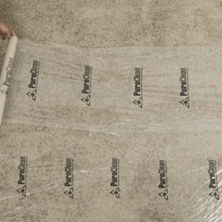 PuroClean, Surface Shields, Carpet Surface Shield, Clear, 3 Mil, 24" X 200'