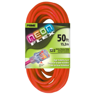 PuroClean, Extension Cord, Lighted Ends, 50' x 12/3