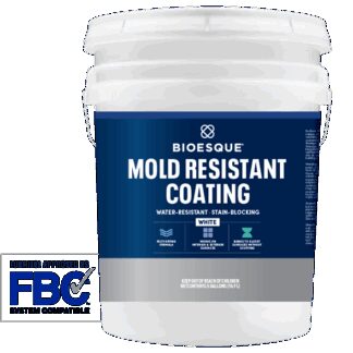 Bioesque, Mold Prevention, Mold Resistant Coating, White, 5 Gallons