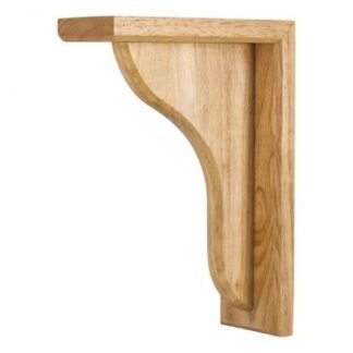 Hardware Resources, Corbel, Traditional Wood Bar Bracket, Rubberwood