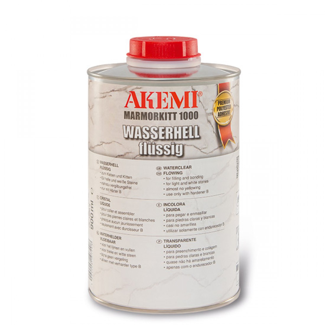 Akemi, Stone Adhesive, Marmorkitt 1000, Flowing, 1 Quart