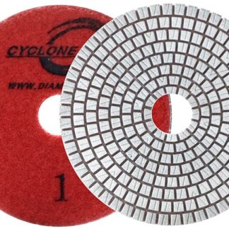 Diamax, Cyclone 3-Step Pad #2, White Resin, ESWP402, 4" Diamond Pad