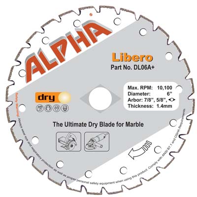Alpha, Libero Marble Blade, 6"