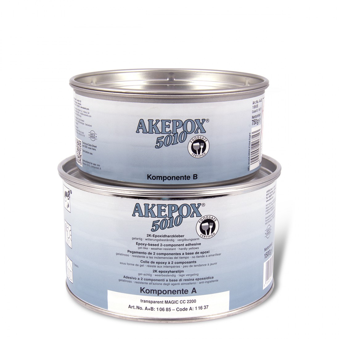 Akemi, Epoxy Adhesive, Akepox 5010, Knife Grade, Part A&B