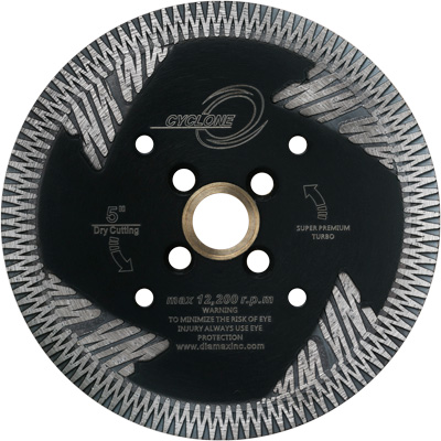 Diamax, Cyclone Side Segment Turbo Blade, 6"