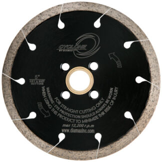 Diamax, Continuous Slot Rim Blade, Cyclone, 4"