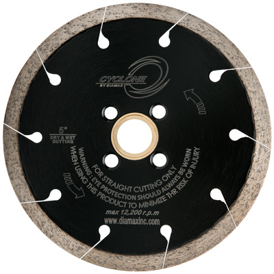 Diamax, Continuous Slot Rim Blade, Cyclone, 4"