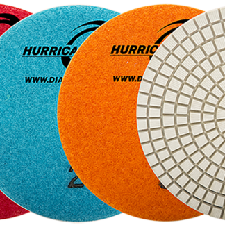 Diamax, Hurricane ES 3-Step Pad #2, ESHWP402, White Resin, 4" Pad