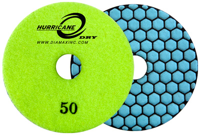 Diamax, Hurricane Dry Pad, 5000 Grit, HDP45000, 4"