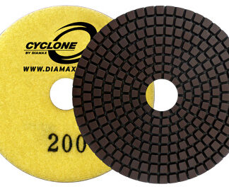 Diamax, Cyclone Wet Polishing Disk, 400G, PDR4400, R-Style, 4"