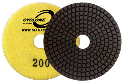 Diamax, Cyclone Wet Polishing Disk, 800G, PDR4800, R-Style, 4"