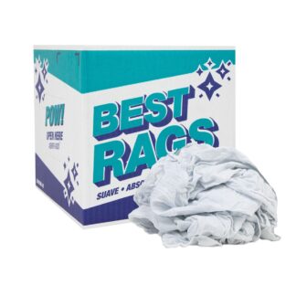 5lb 100% White Knit T-shirt Rags