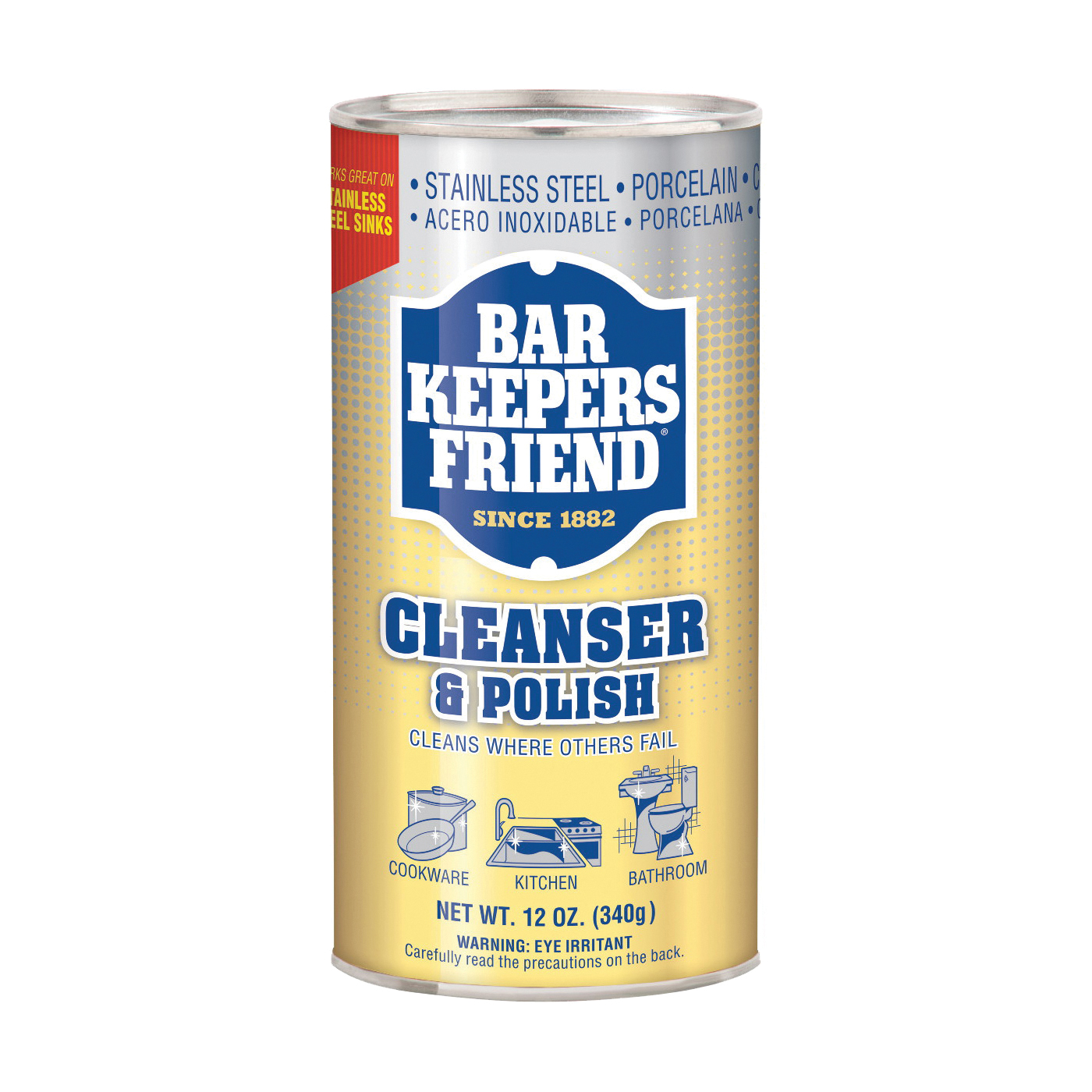 Bar Keepers Friend, Cleanser & Polish, 12 oz.