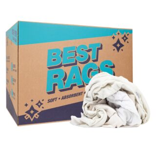 25lb Polo 100% White Fleece Rags