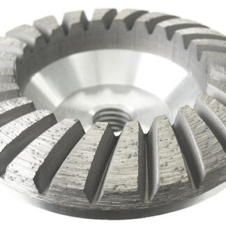 Stone Plus, Cup Wheel, Aluminum Body, Convex Coarse, 4"