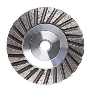 Stone Plus, Aluminum Body Cup Wheel, Coarse, 4"