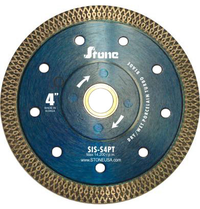 Stone, Porcelain Turbo Blade, 4"