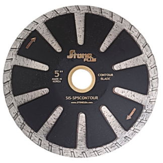 Stone Plus, Turbo Contour Blade, 5", With Side Protection