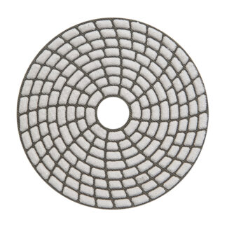 Stone Plus, Dry Polishing Pad, White Buff, 4"