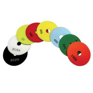 Stone Platinum, Wet Polishing Pad, White Buff, 4"  Pad