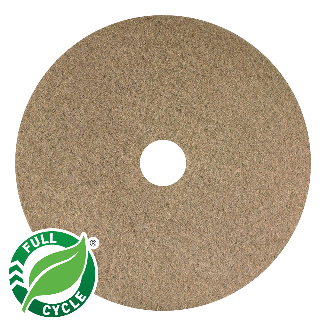 Americo Tan Buffing Floor Pad - 17"