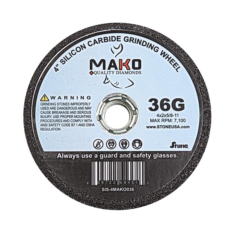 Mako, Stone Silicone Carbide, 36G, 4" x 2"