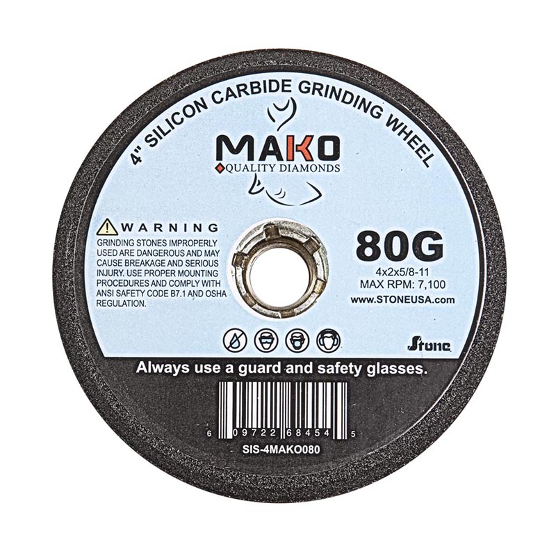 Mako, Stone Silicone Carbide, 80G, 4" x 2"