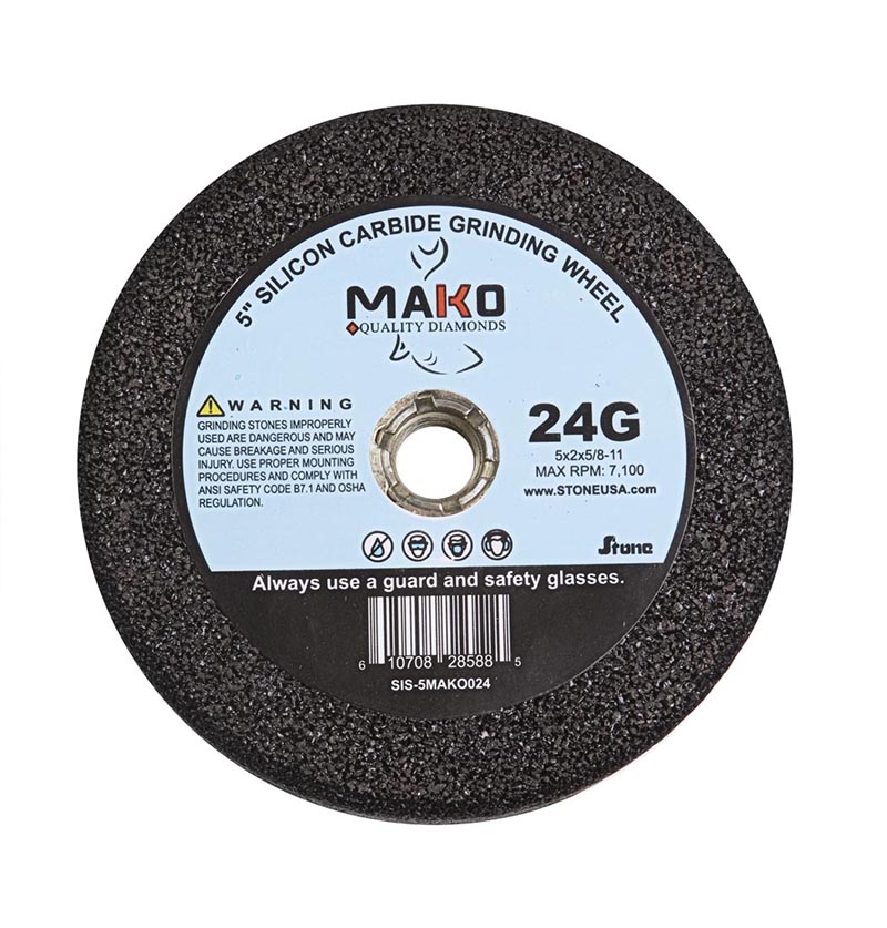 Mako, Stone Silicon Carbide, 24G, 5" x 2"