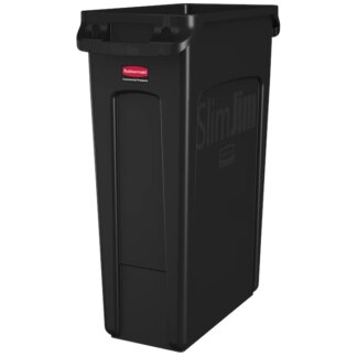 Rubbermaid, Slim Jim Waste Container , 23 Gallon, Black