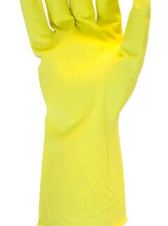 Safety Zone Flock Lined Glove - Yellow, Large