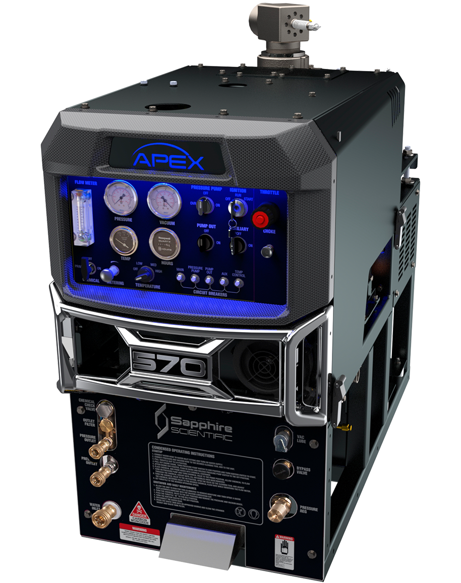 Apex 570, Truckmount, With 120 Gallon Waste Tank