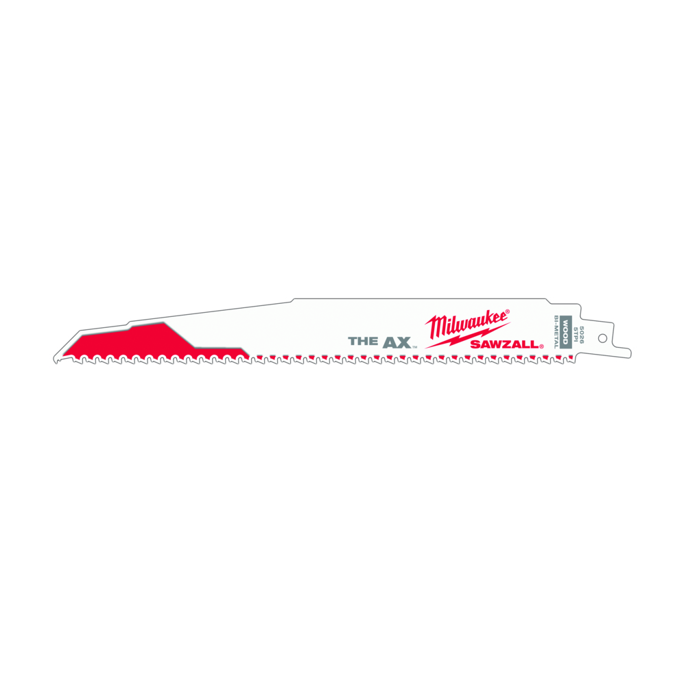 Milwaukee "The Axe" Sawzall Blades 9" 5TPI (100/pk), 48-01-7026