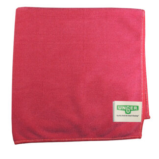 Unger, MicroWipe 4000 Microfiber Cloth , Red, 10 Per Pack