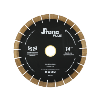 Stone Plus, Bridge Saw Blade, Silent Core, Sandwich Arrayed, 14"