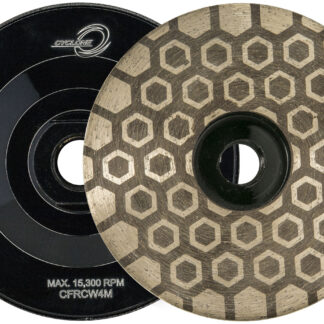 Diamax, Flat Resin Hex Cupwheel, Cyclone, 4"