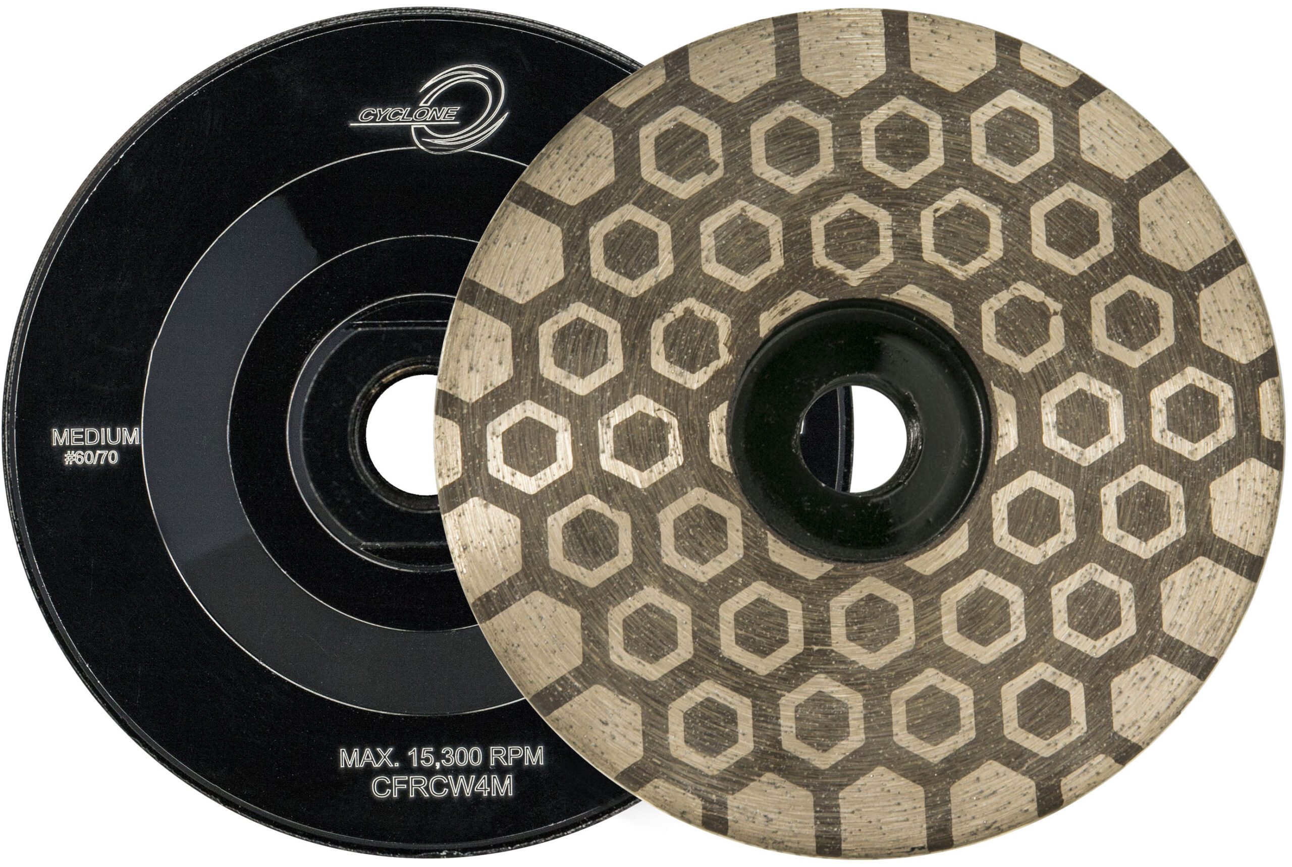 Diamax, Flat Resin Hex Cupwheel, Cyclone, 4"