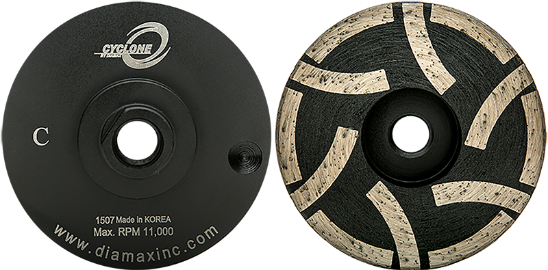 Diamax, Flat Resin Cupwheel, Medium, 4"