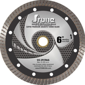 Stone Platinum, Premium Granite Turbo Blade, 6"