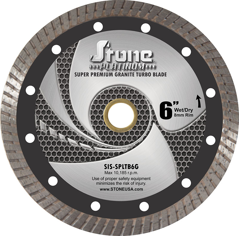 Stone Platinum, Premium Granite Turbo Blade, 7"