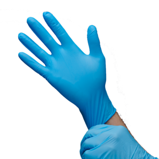 Shieldtech, Nitrile Gloves, DS400, Blue, 4 MIL, Powder Free, Size M, 50 Pair Per Box
