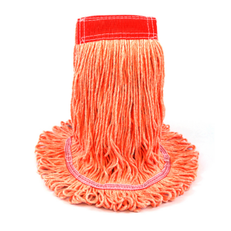 Premier, Wet Mop Head, Looped-End, Orange, XL