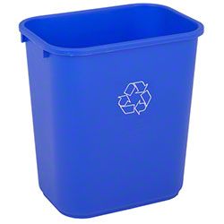 Continental Recycle Rectangular Wastebasket - 28 1/8 qt.
