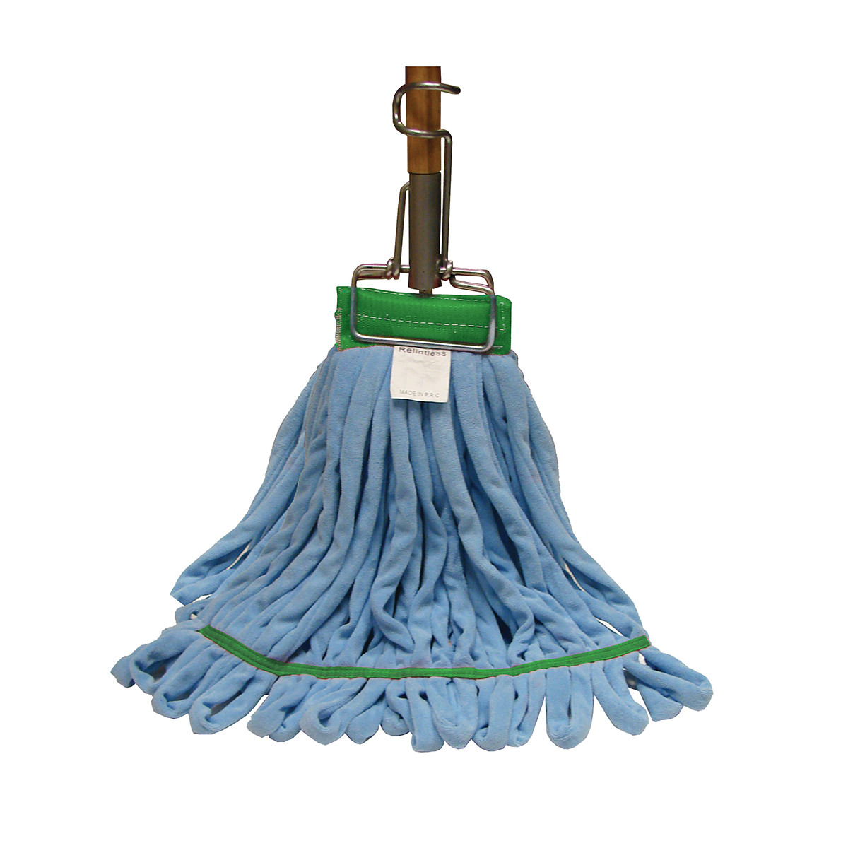 Golden Star No Lint Microfiber Wet Mop - Medium, 1 1/4", Blue