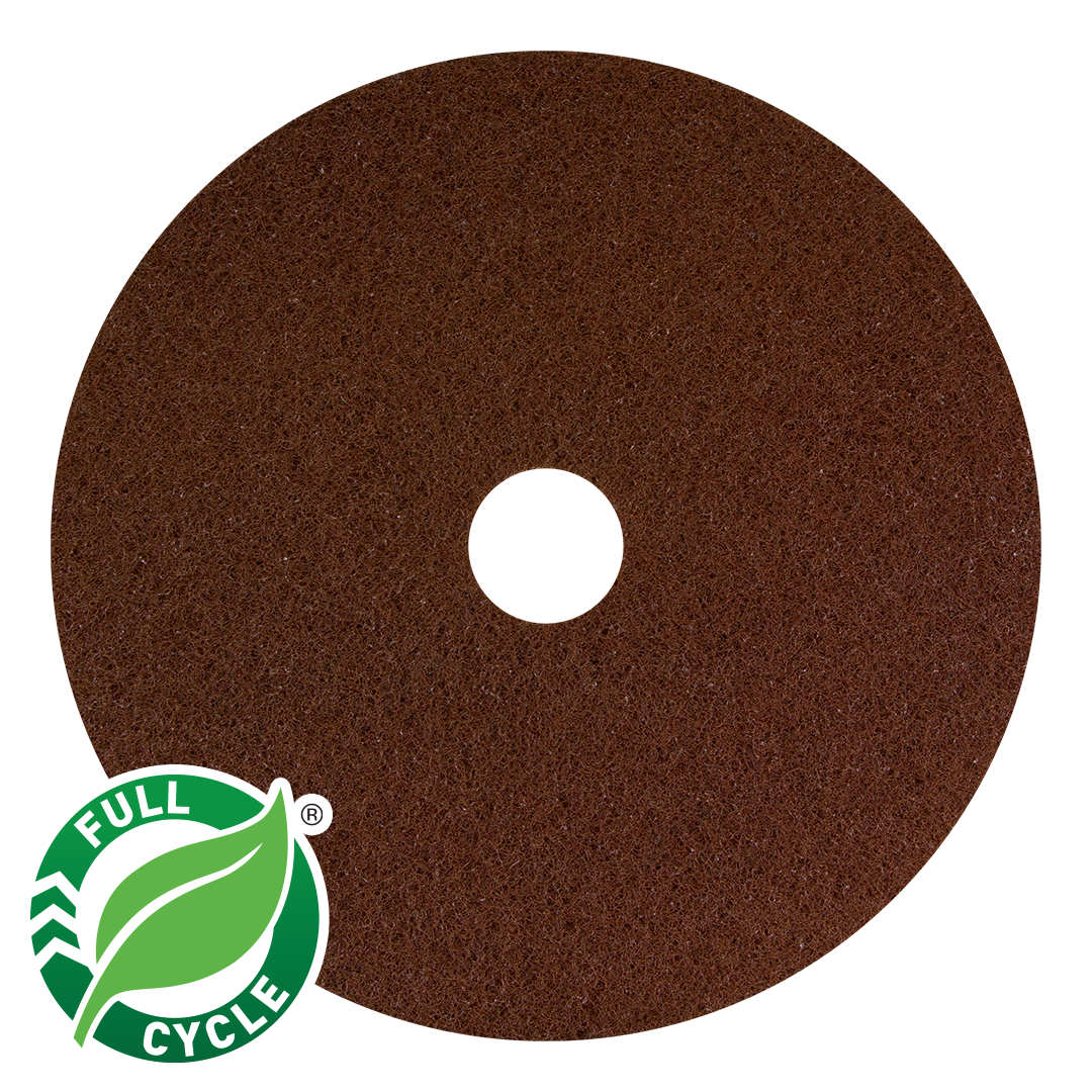 Americo Brown Stripping Floor Pad - 13"