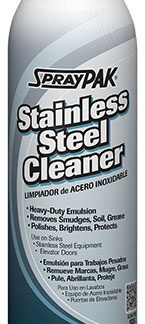 SprayPAK 4334111 Stainless Steel Cleaner, 18 oz, Aerosol, For Use With: 9.75 to 10.35