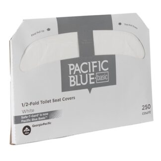 GP Pro, Toilet Seat Cover, Safe-T-Gard, 1/2 Fold, 250 ct