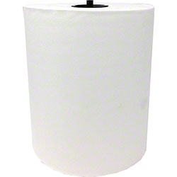 Lotusoft White Hard Wound Roll Towel - 7.25" x 1000'