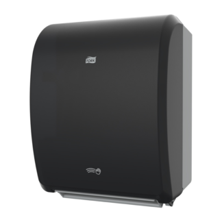 Tork Electronic Paper Towel Roll Dispenser Black H80, Durable with One-at-a-Time Dispensing, 771828