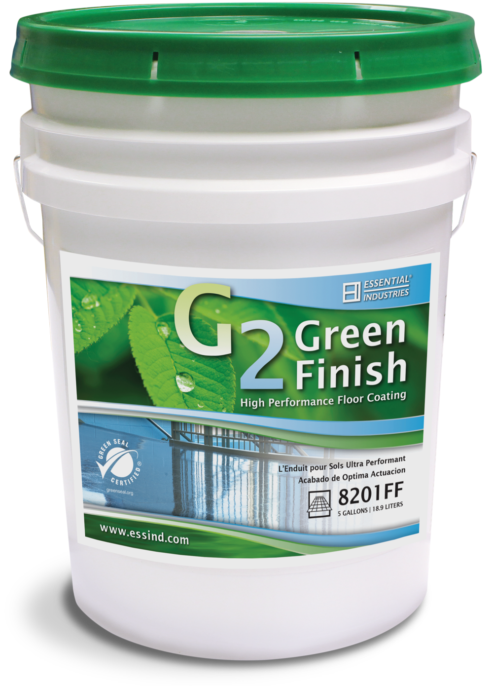 Essential G2 Green Finish Floor Coating - 5 Gal.